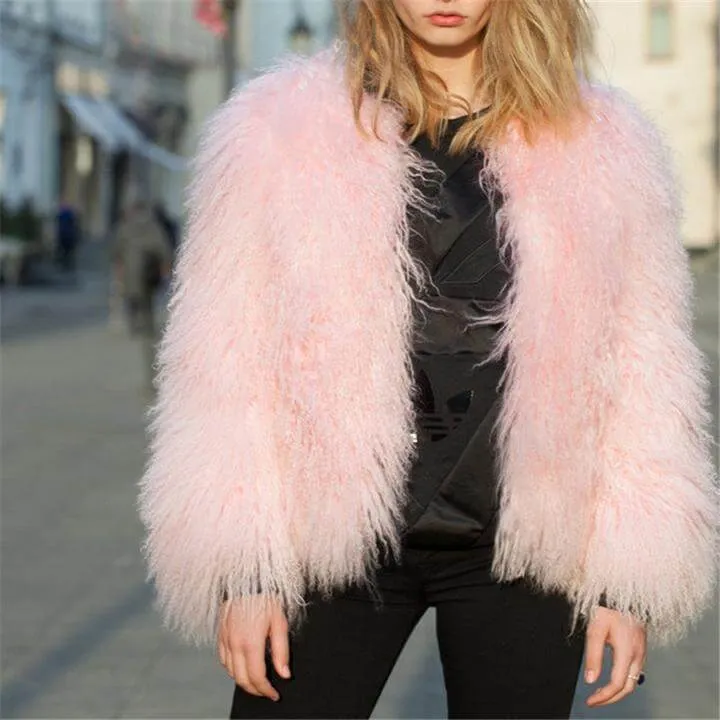 Lacy Real Fur Coat