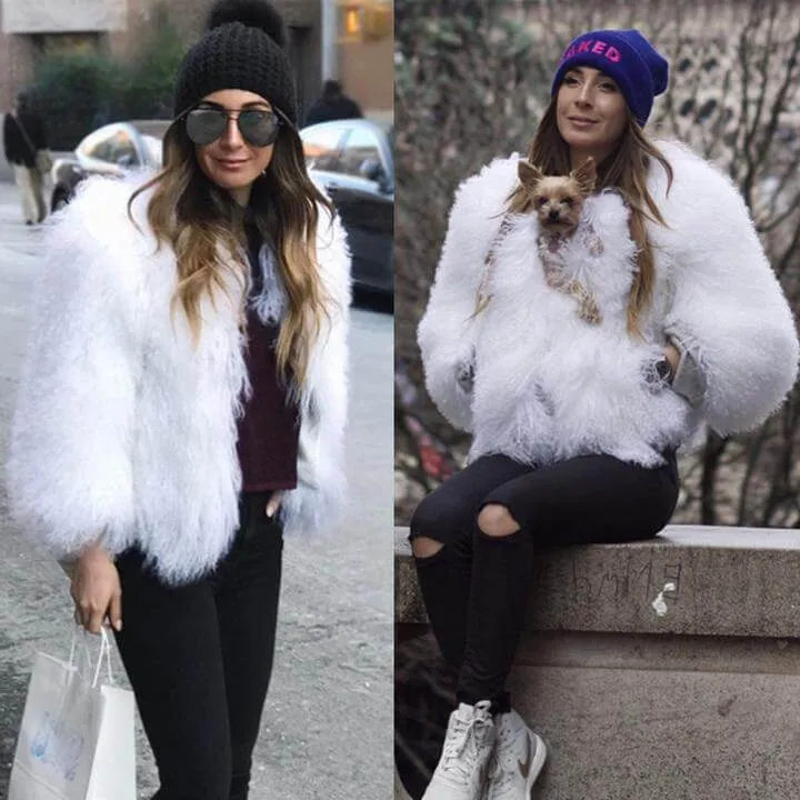 Lacy Real Fur Coat