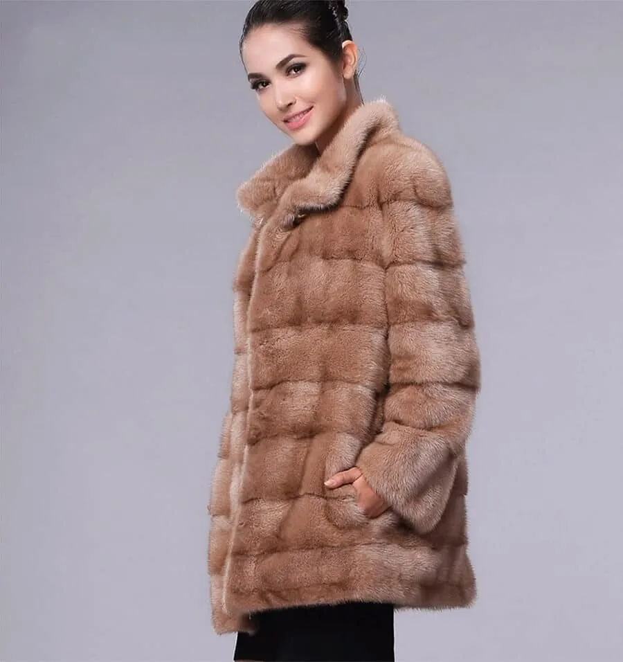 100% Real Fur Coat "Regina "