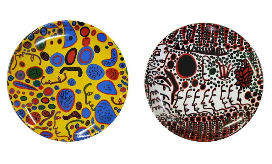 Yayoi Kusama Plates, 10.5 D