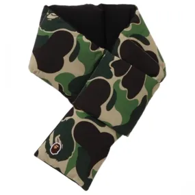 A Bathing Ape Green ABC Camo Fleece Scarf