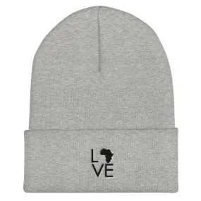 Africa Love Beanie with Cuffs