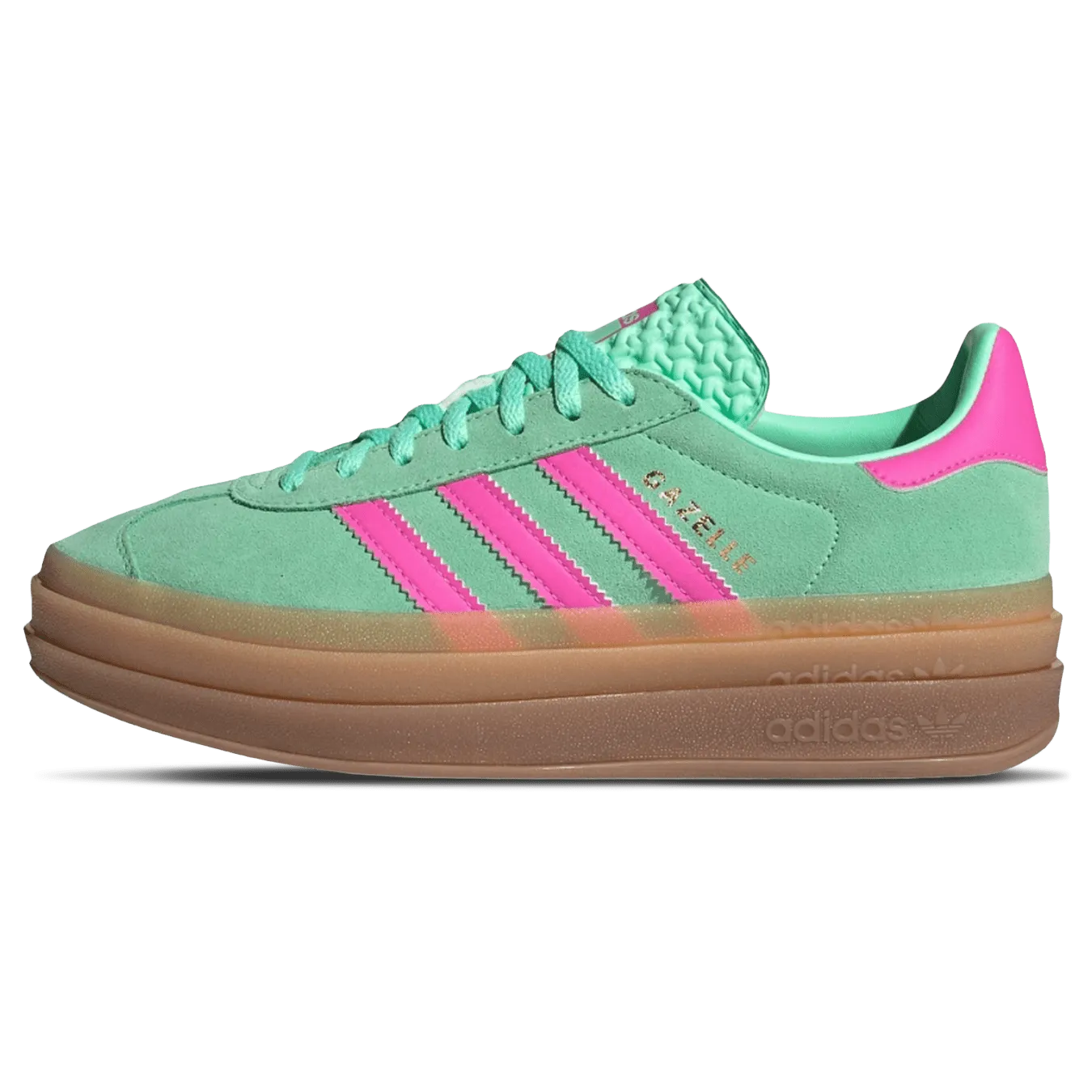 Adidas Gazelle Bold Women's Sneakers in Pulse Mint & Screaming Pink