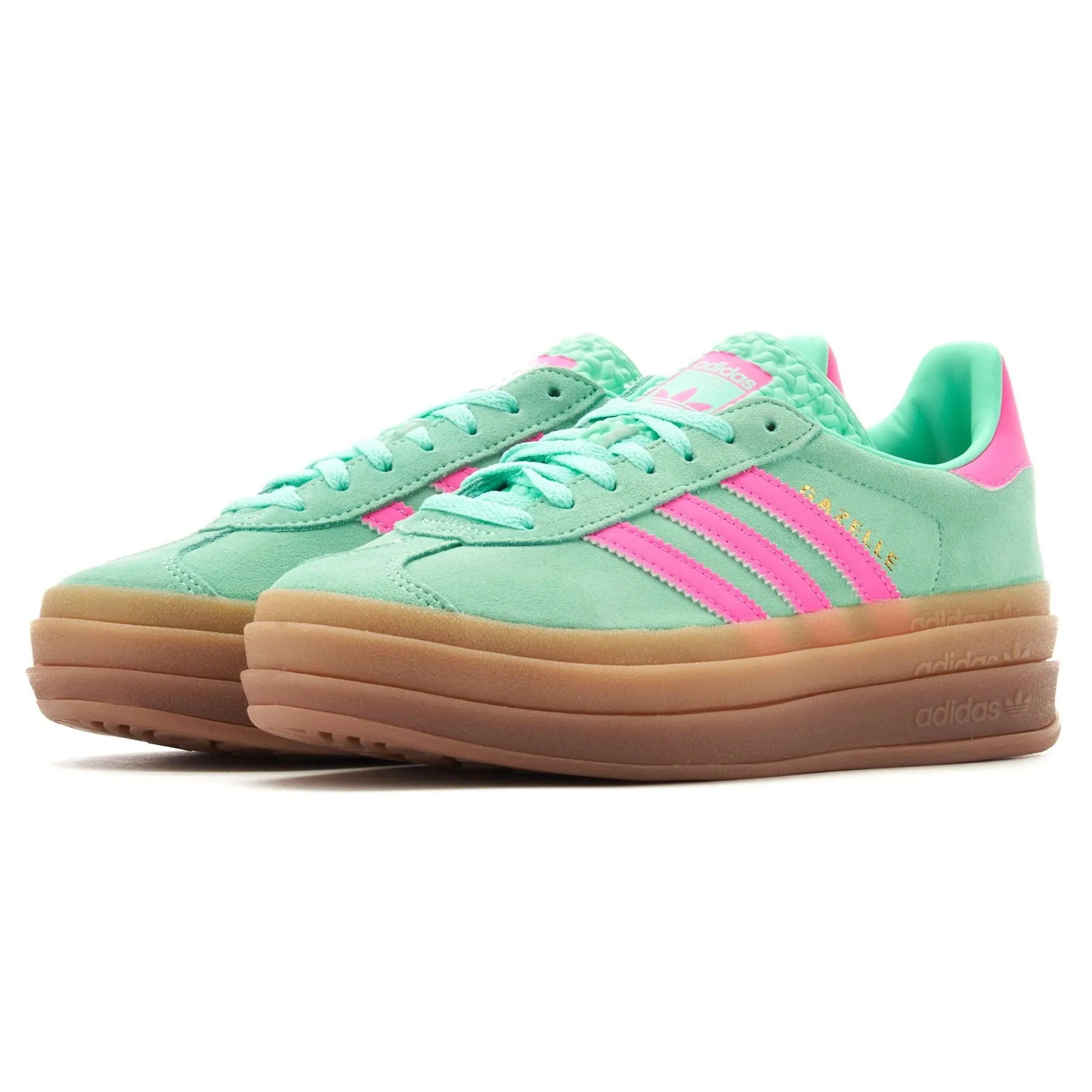 Adidas Gazelle Bold Women's Sneakers in Pulse Mint & Screaming Pink