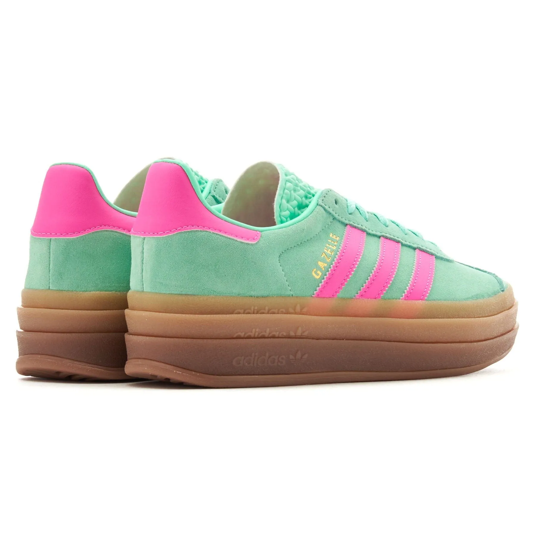 Adidas Gazelle Bold Women's Sneakers in Pulse Mint & Screaming Pink