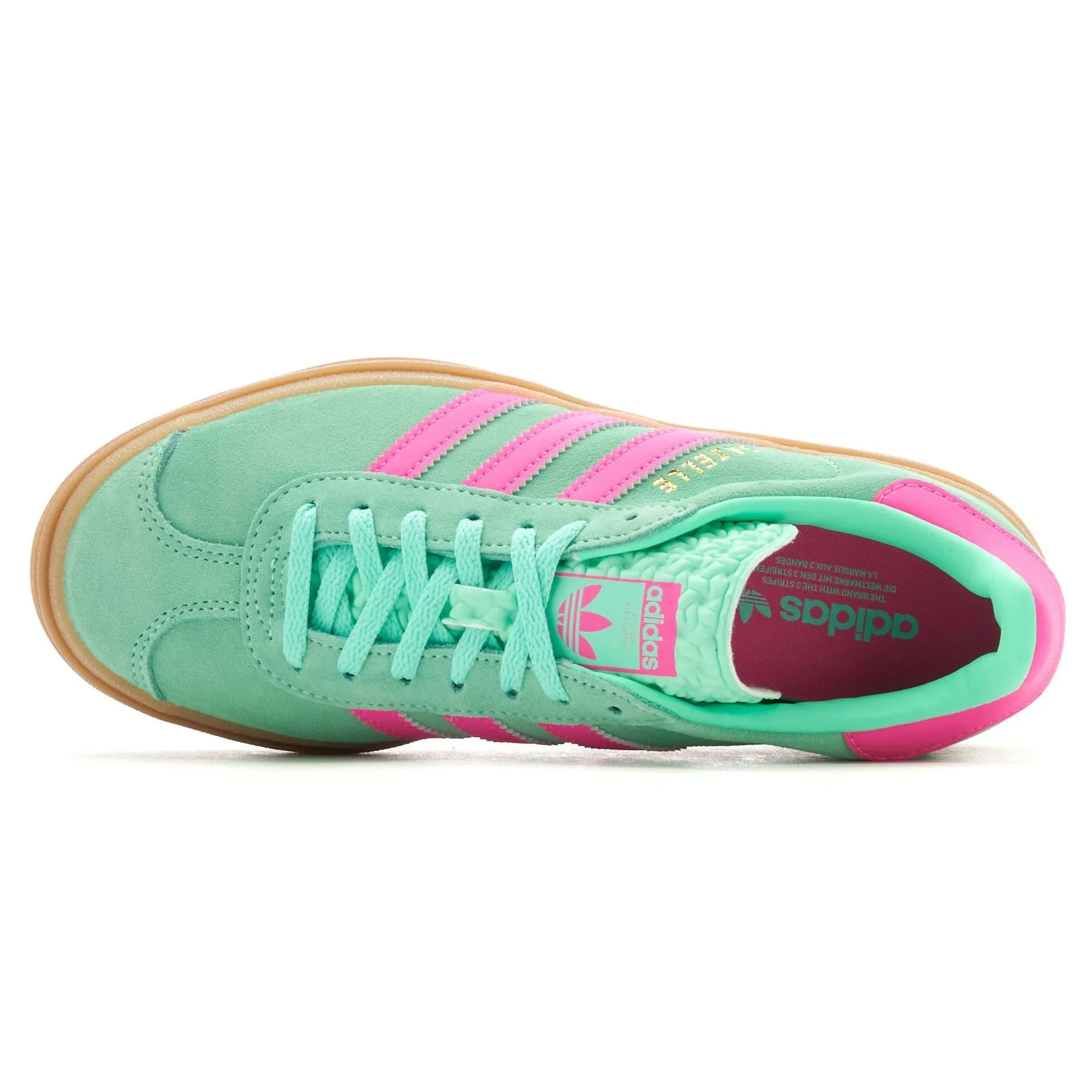 Adidas Gazelle Bold Women's Sneakers in Pulse Mint & Screaming Pink