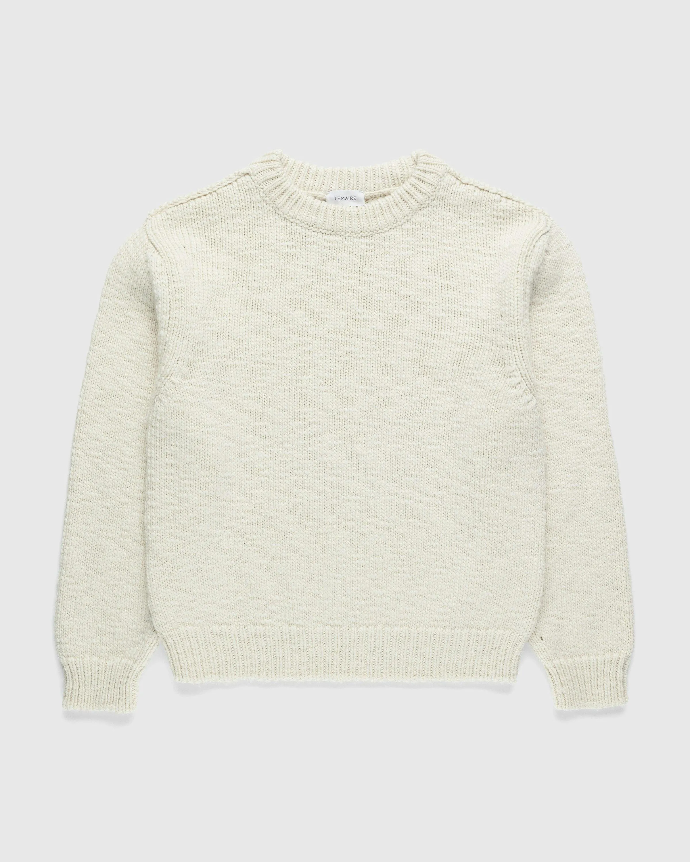 Beige Chunky Sweater by Lemaire at Highsnobiety Shop