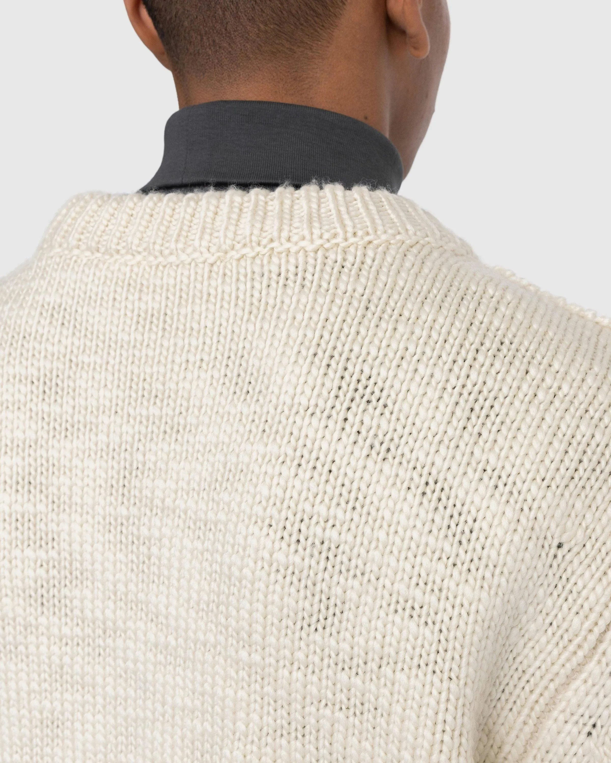 Beige Chunky Sweater by Lemaire at Highsnobiety Shop