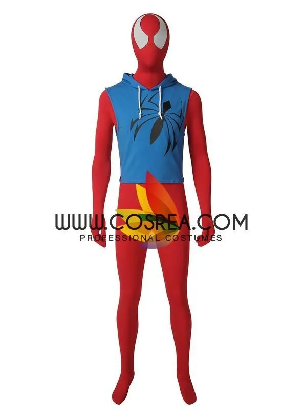 Ben Reilly Scarlet Spider Cosplay Costume