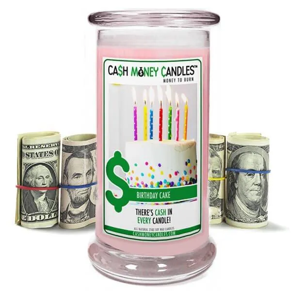 Made in USA Birthday Cake Cash Money Candles