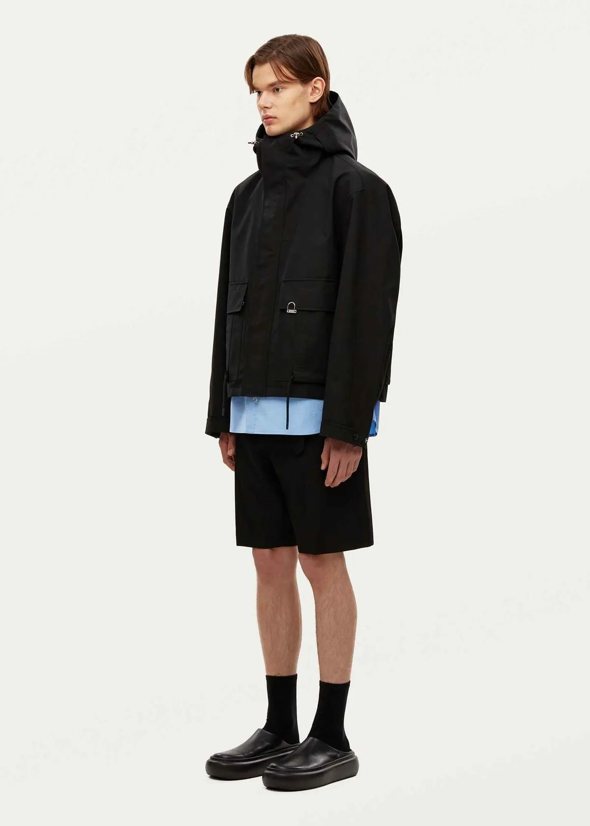 Black Hooded Parka