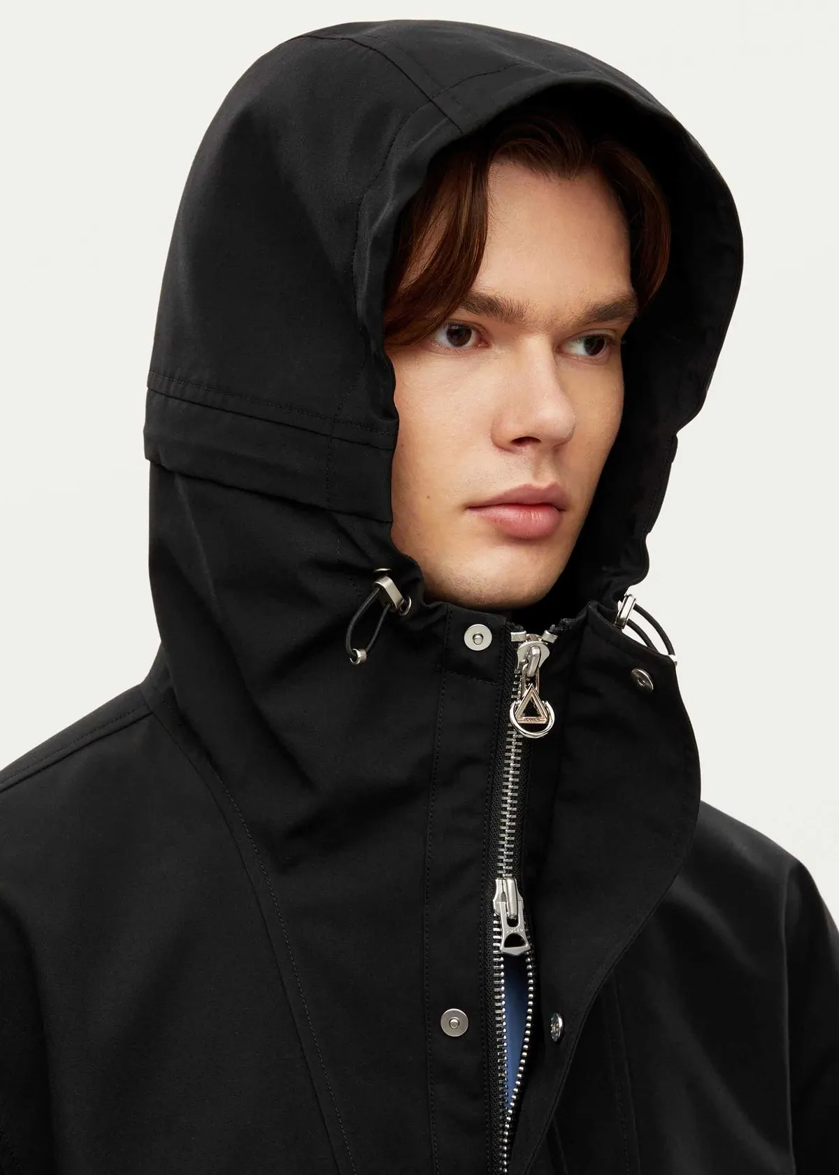 Black Hooded Parka