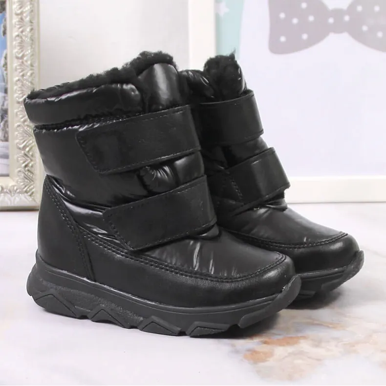 Black Waterproof Membrane Snow Boots