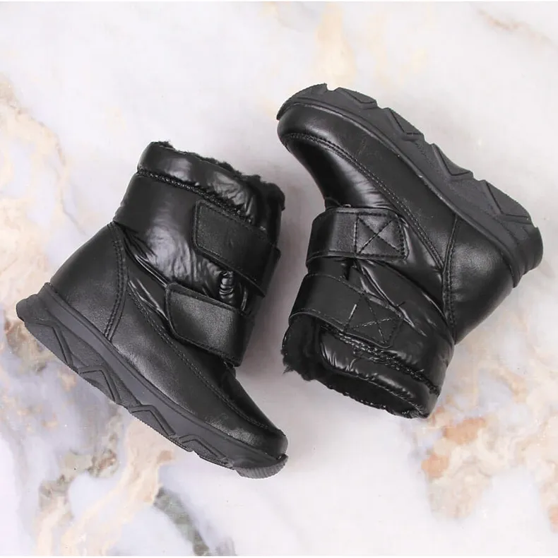 Black Waterproof Membrane Snow Boots