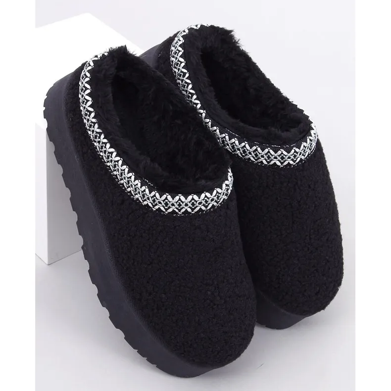 Black Lamb Fur Winter Boots