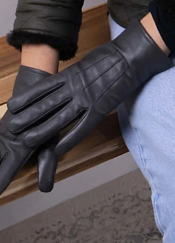 Black SmarTouch Suede Gloves for Women by Totes Isotoner at Look Again