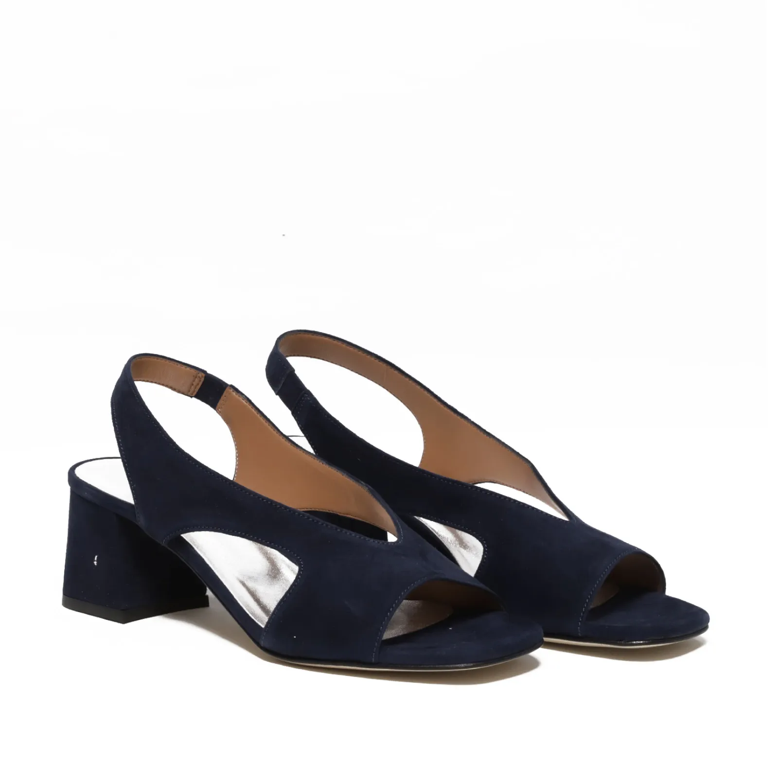 Soft Blue Suede Sandal