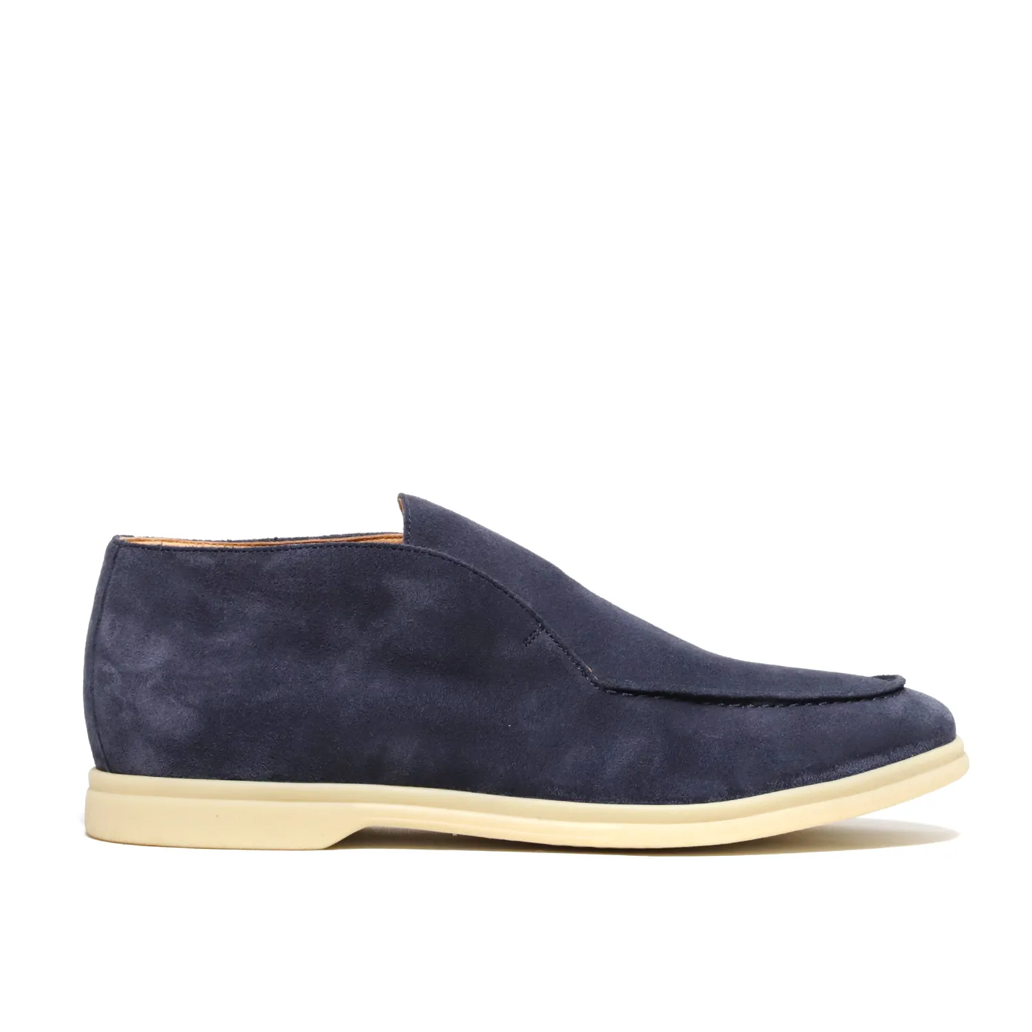 Blue Suede Slip-On Shoe