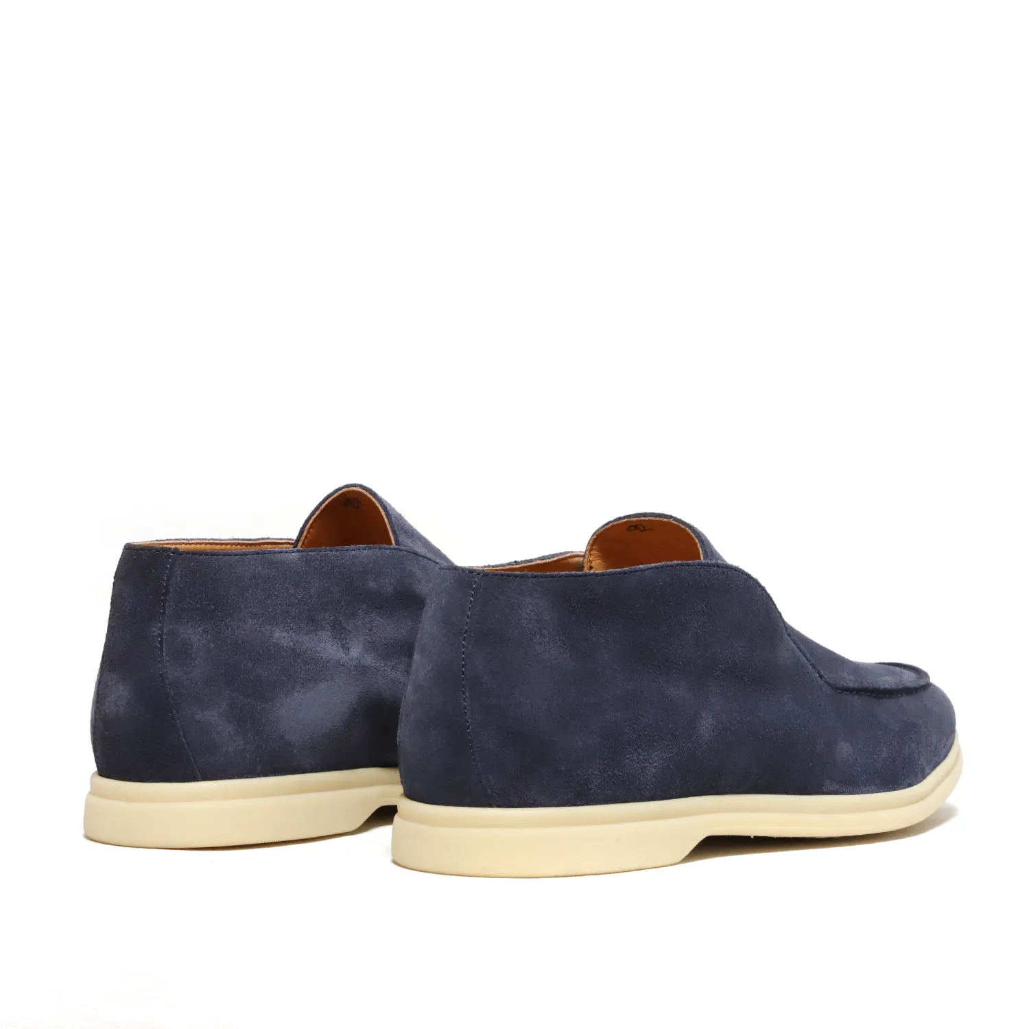 Blue Suede Slip-On Shoe