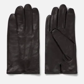 Black Leather Gloves