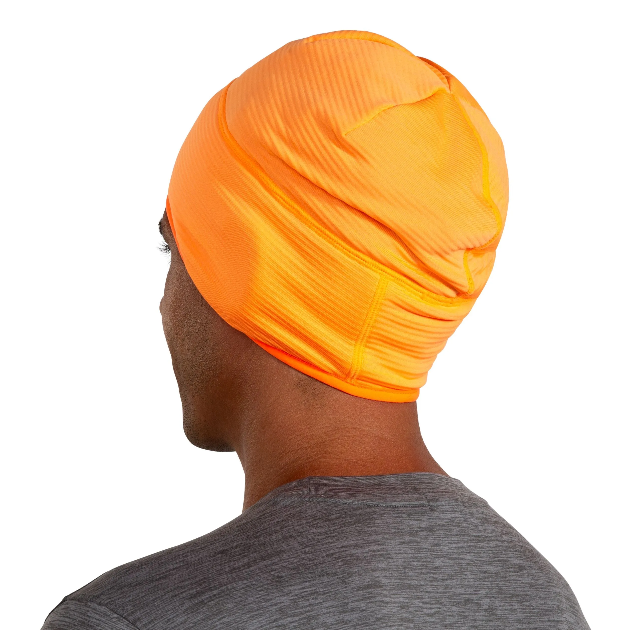 Brooks Unisex Thermal Beanie with Notch Design in Flicker/Fluoro Flash