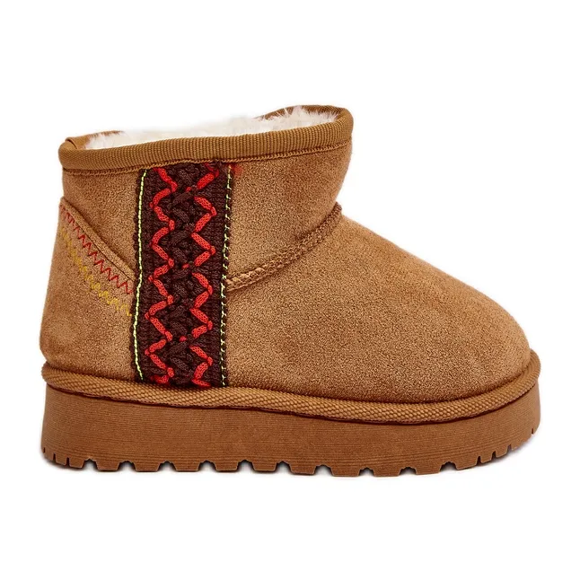 Brown Camel Leonora Kids Snow Boots