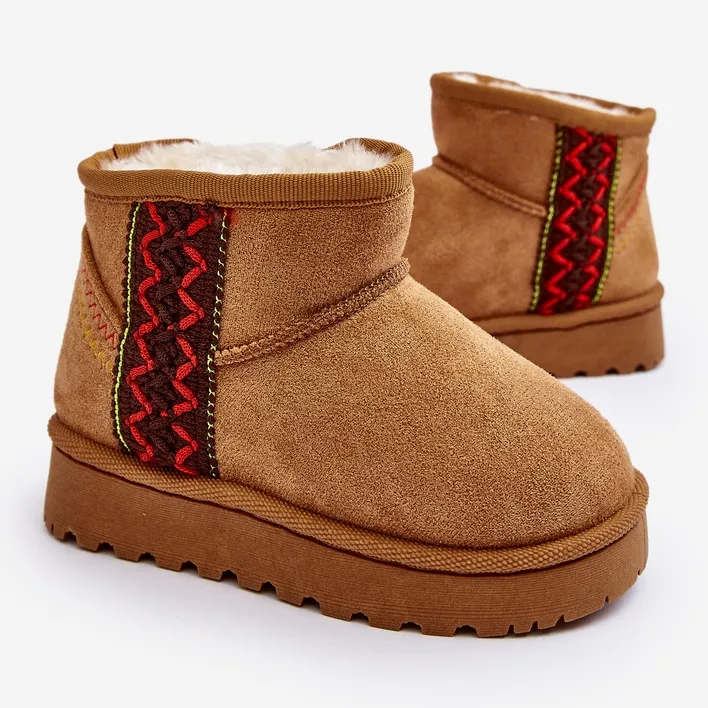 Brown Camel Leonora Kids Snow Boots