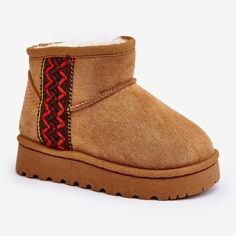 Brown Camel Leonora Kids Snow Boots