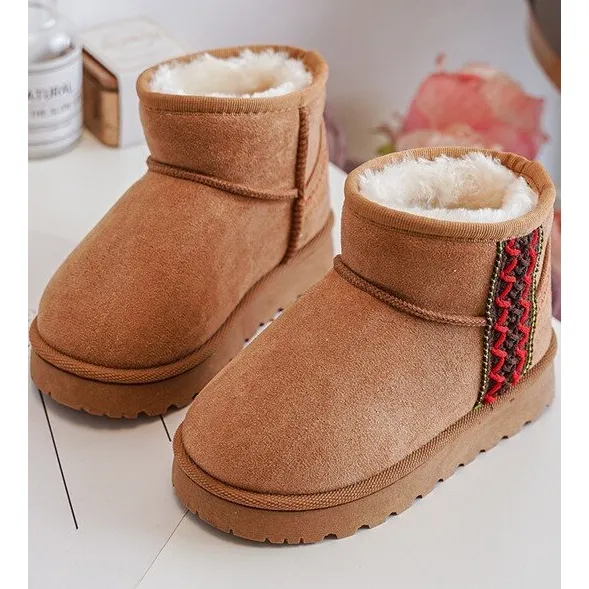 Brown Camel Leonora Kids Snow Boots