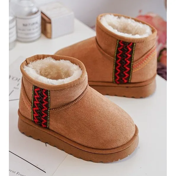 Brown Camel Leonora Kids Snow Boots