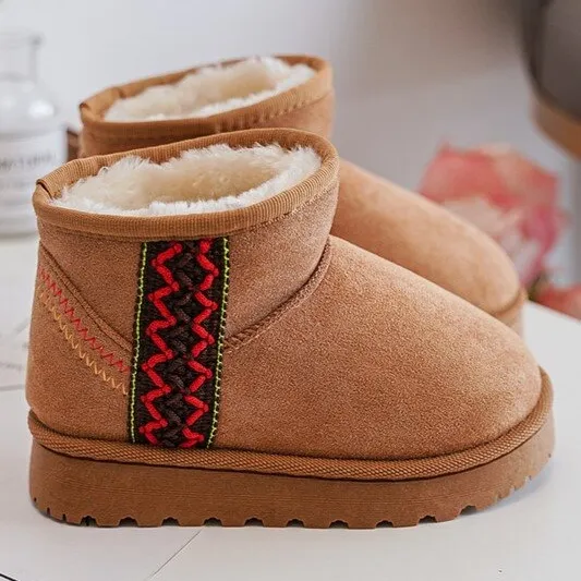 Brown Camel Leonora Kids Snow Boots