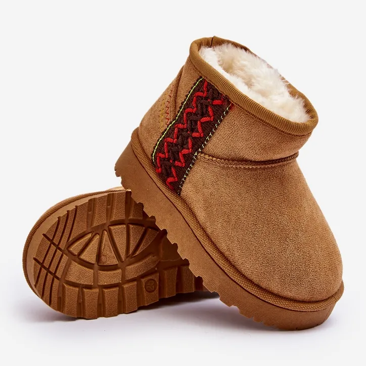 Brown Camel Leonora Kids Snow Boots