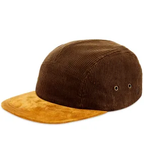 Brown Suede Corduroy Cap