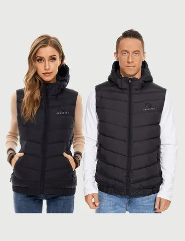 Bundle Deal Men's Heated Down Vest 7.4V With Detachable Hood & Women - Shop Now