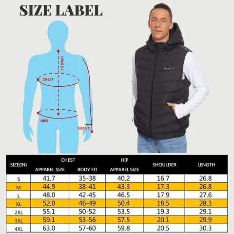 Bundle Deal Men's Heated Down Vest 7.4V With Detachable Hood & Women - Shop Now