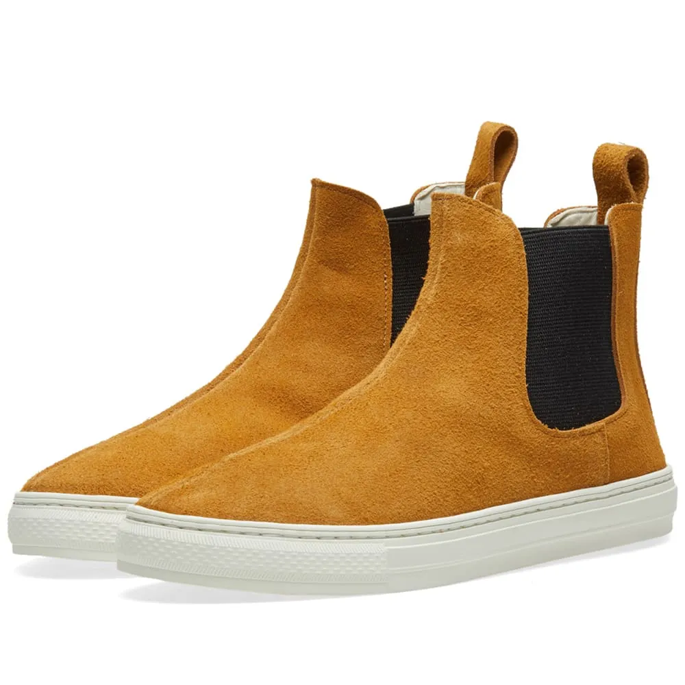 Camel Suede Hi Top Basset Hound Sneaker