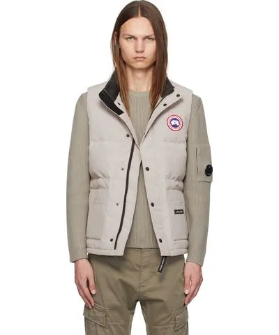 Beige Canada Goose Freestyle Crew Down Vest