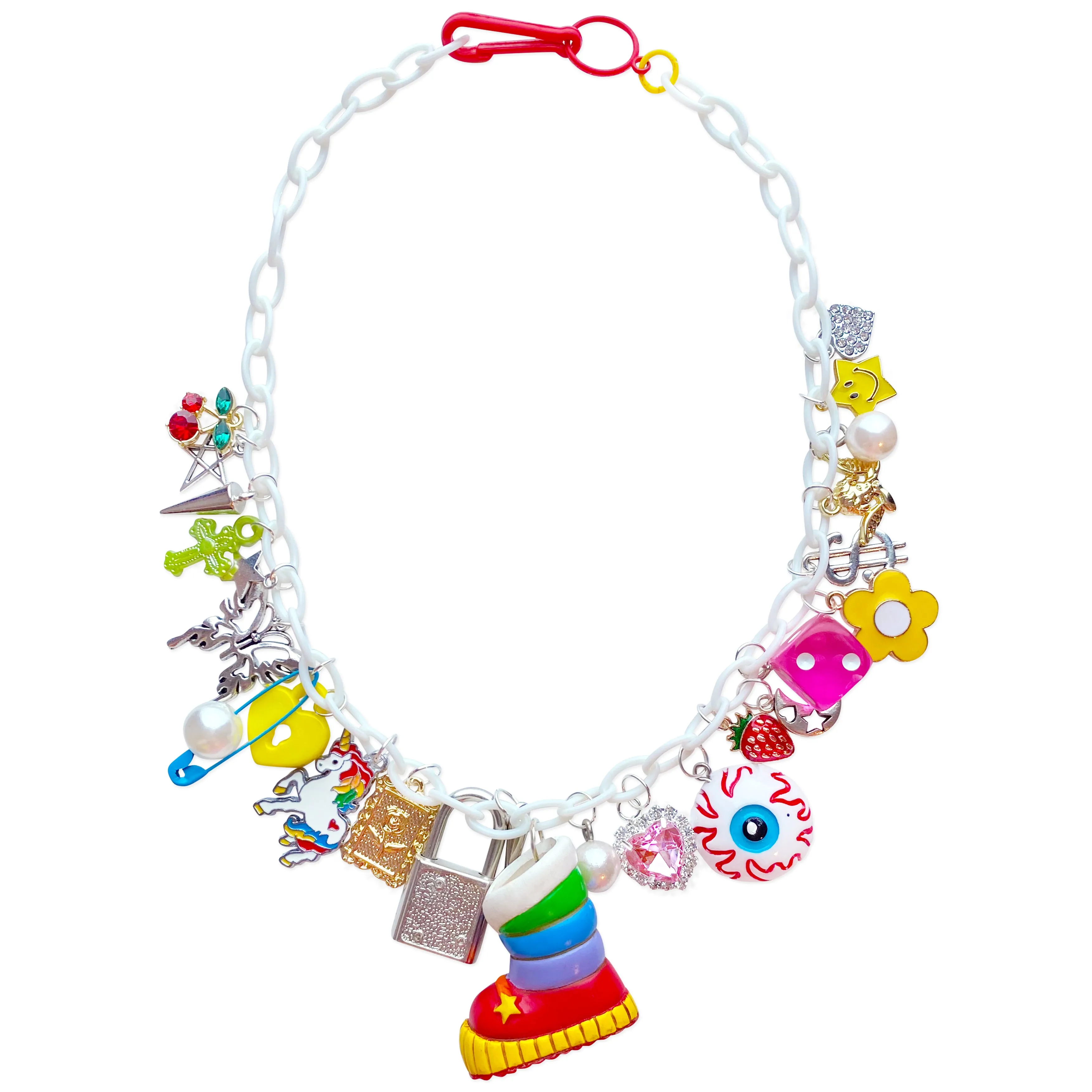 Charm Necklace inspired by Rainbow Brite