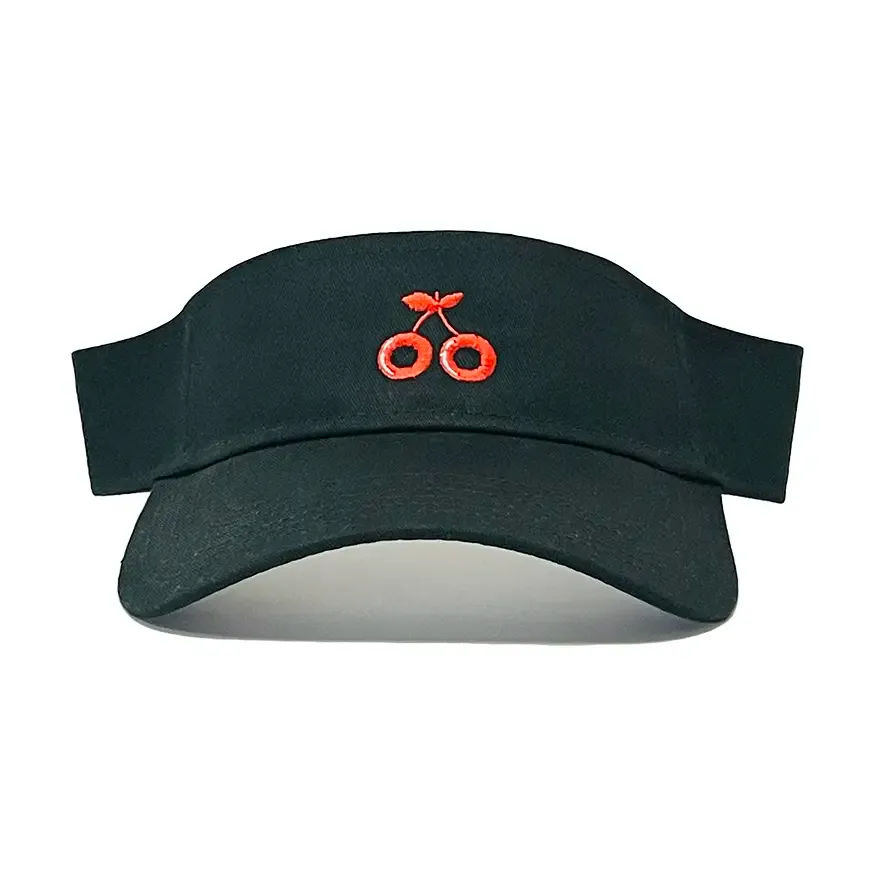 Cherries Wheels Logo Visor Hat Black