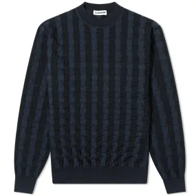 Chunky Crew Knit Navy