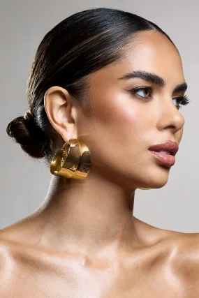 Statement Gold Amberly Chunky Hoop Earrings