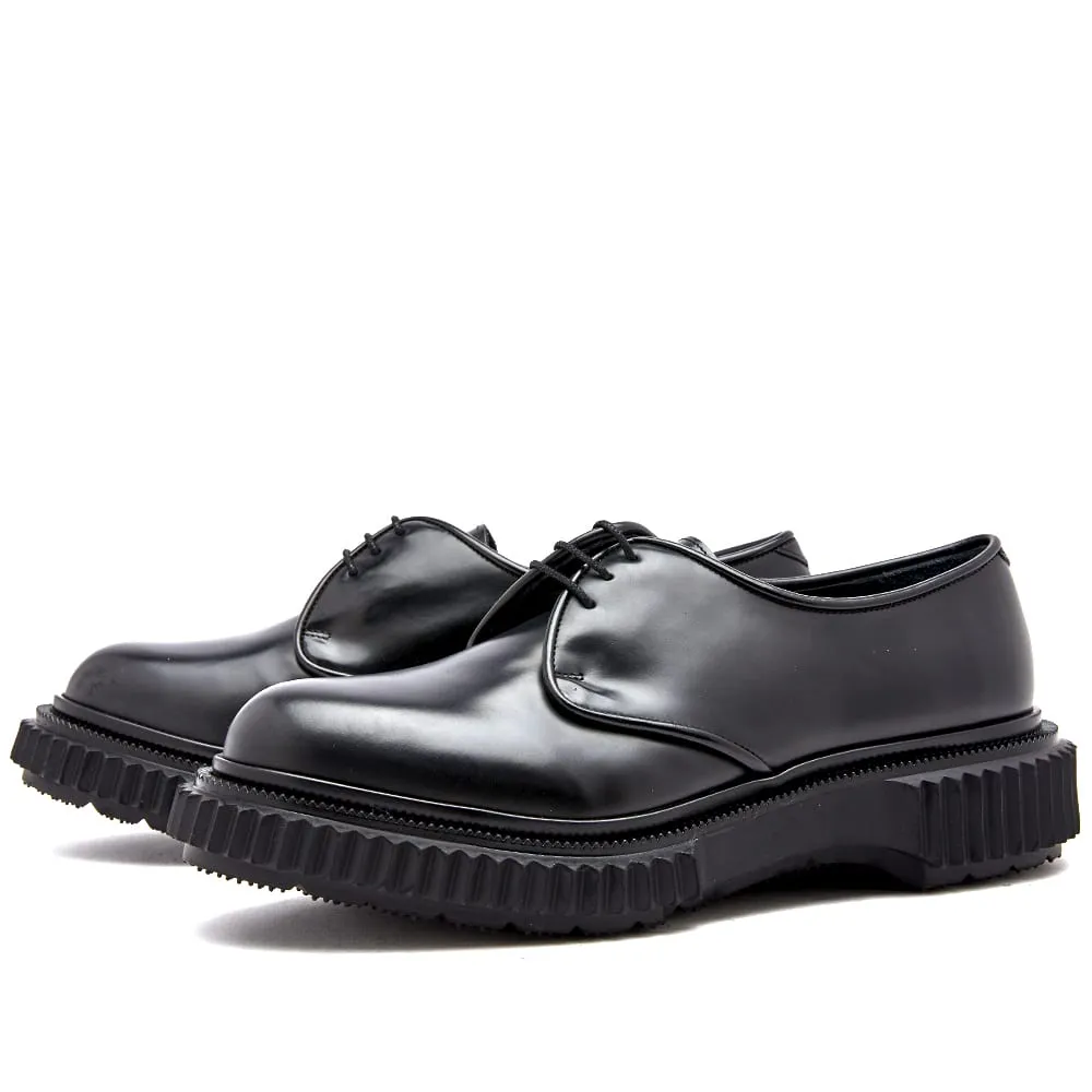 Chunky Sole Derby Shoe Black