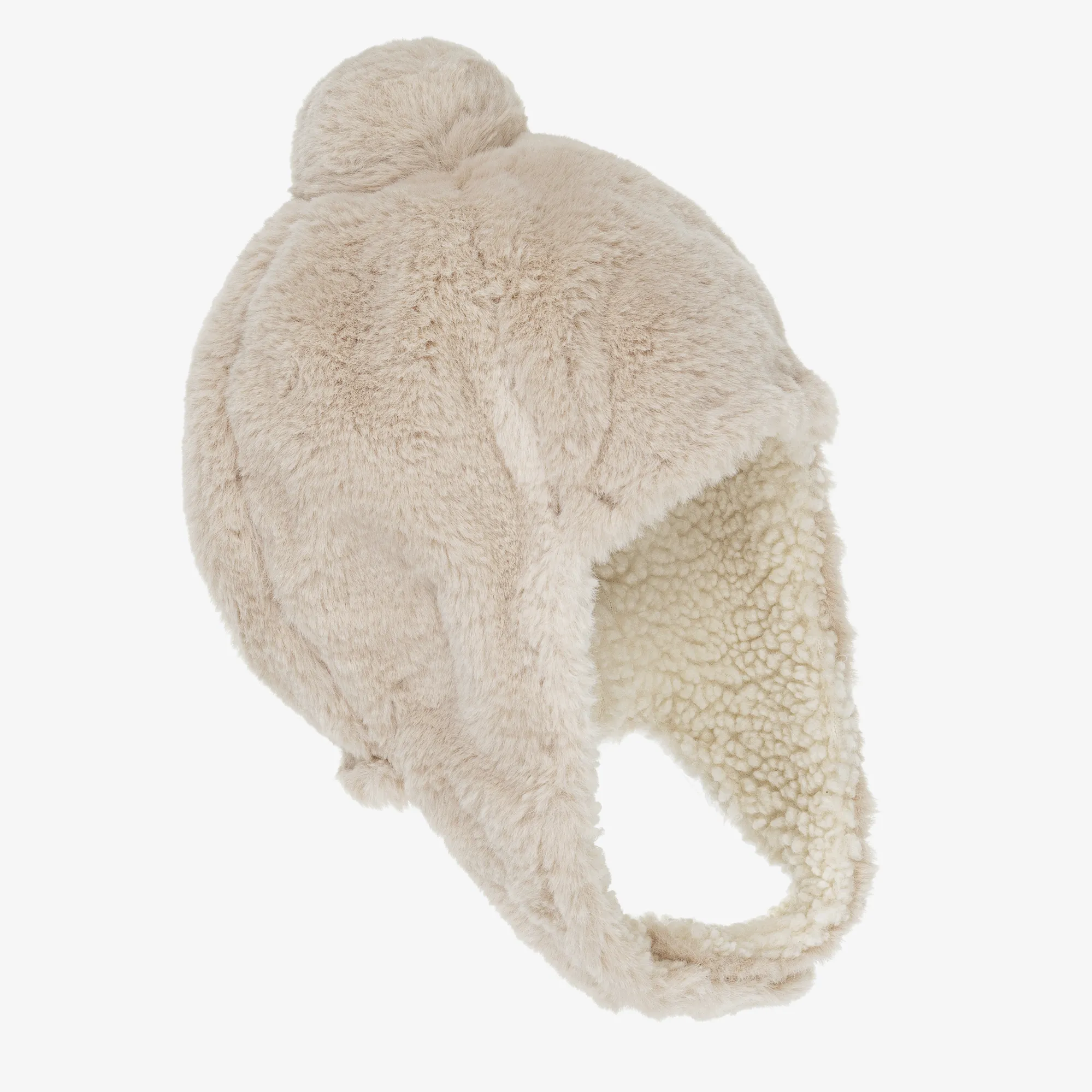 Classic Beige Faux Fur Hat