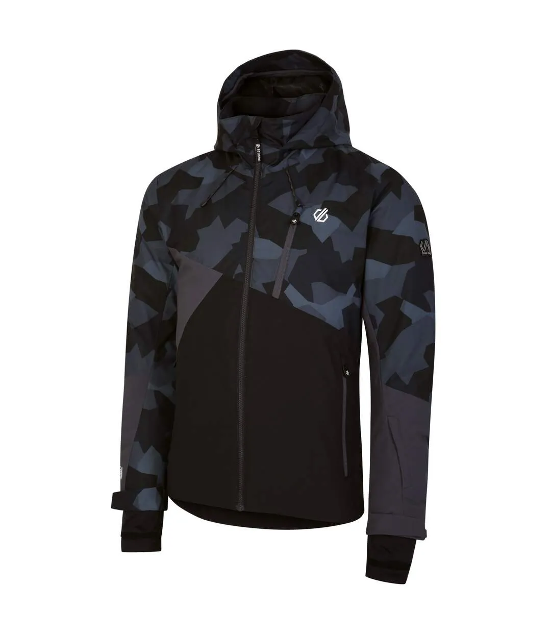 Dare 2B Mens Baseplate Geometric Ski Jacket Ebony/Black