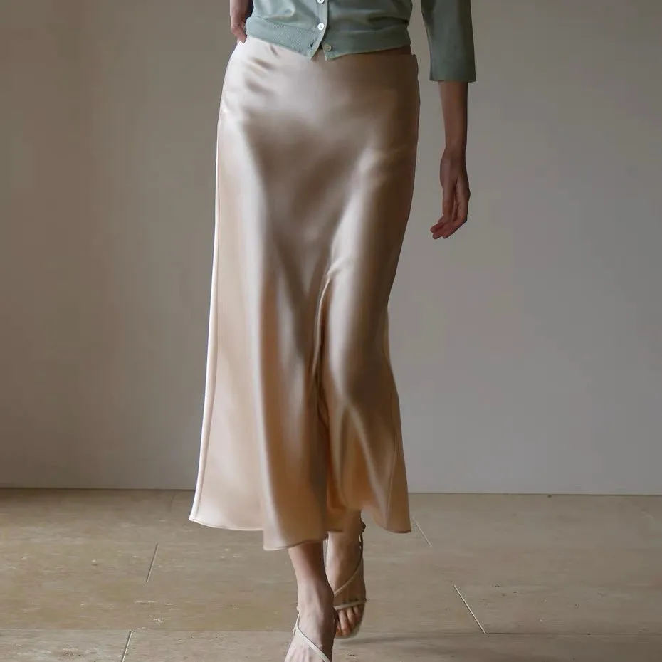 Maxi Satin Skirt