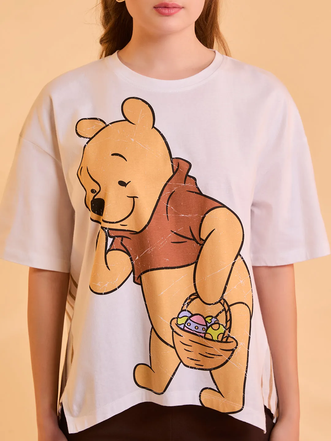 Disney Winnie The Pooh Women's Printed Top