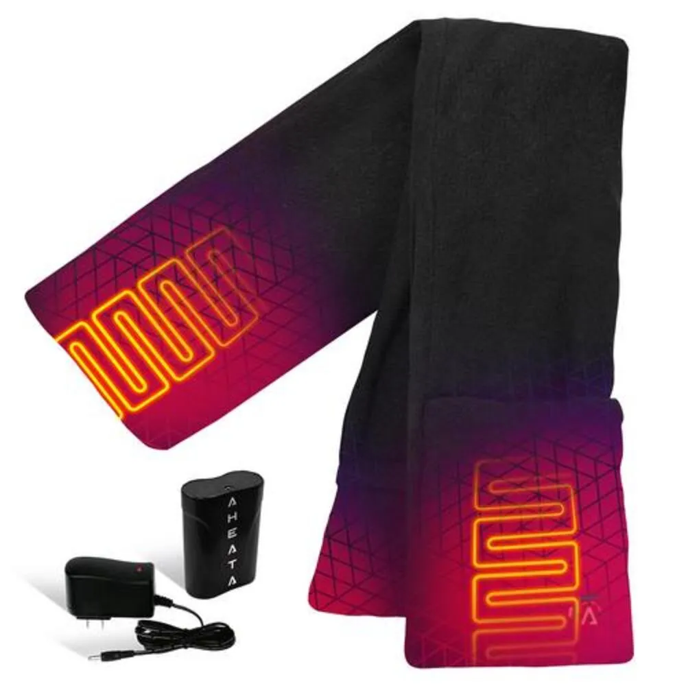 Electric Heated Fleece Scarf with Rechargeable Battery