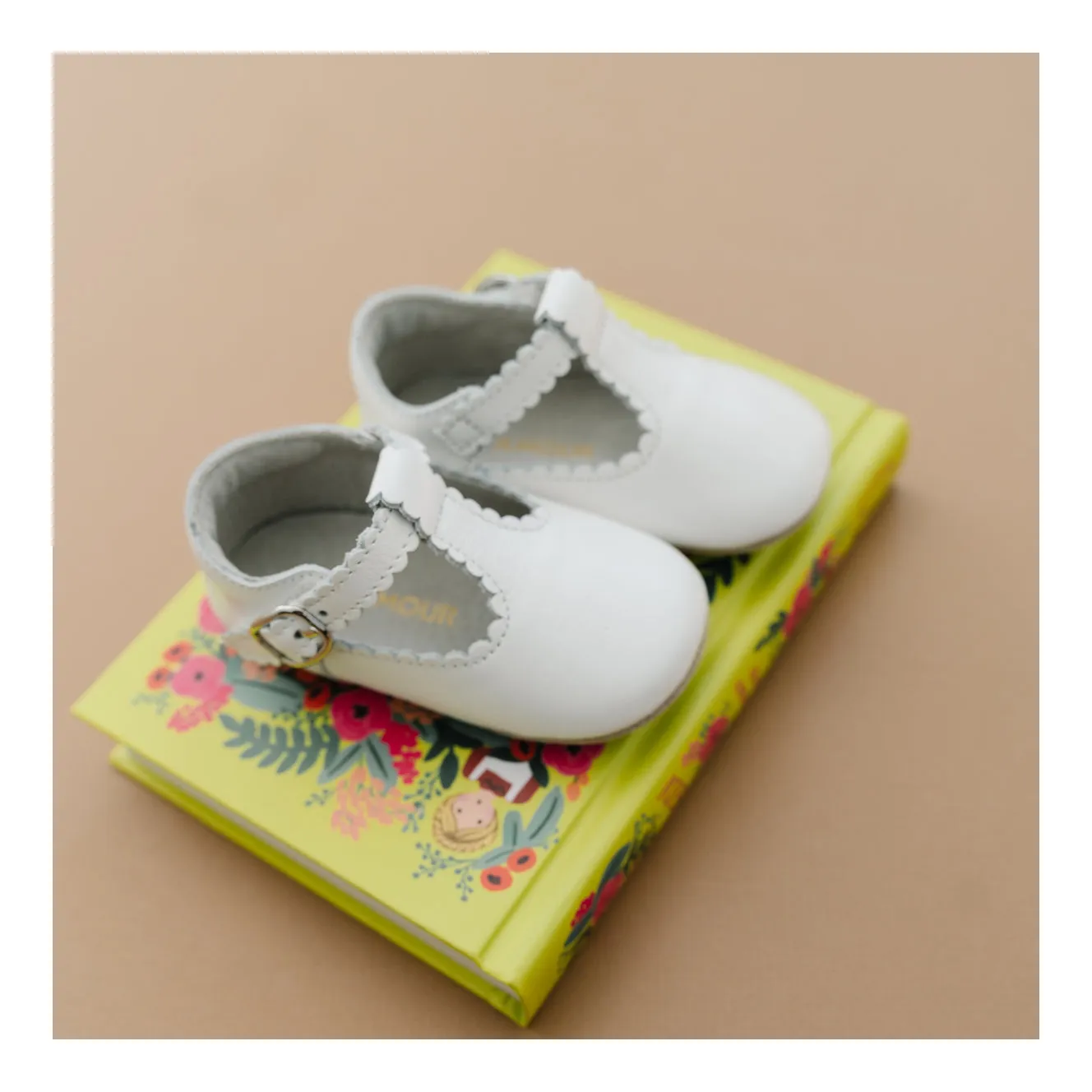 Infant Girls' Elodie Scalloped T-Strap Mary Jane Crib Shoe