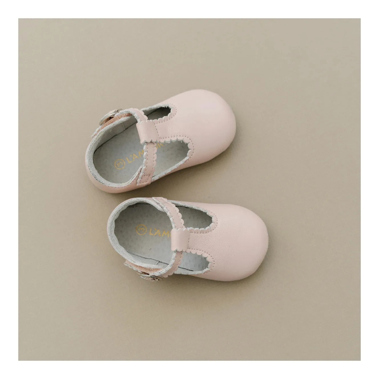 Infant Girls' Elodie Scalloped T-Strap Mary Jane Crib Shoe