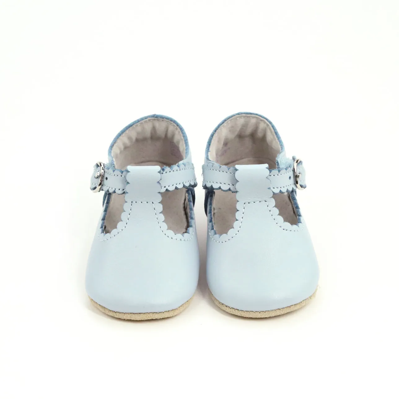 Infant Girls' Elodie Scalloped T-Strap Mary Jane Crib Shoe